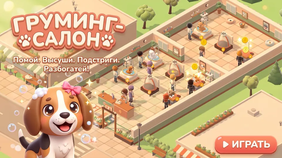 Ключевой арт игры Grooming Salon